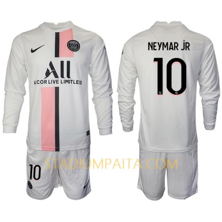 Virallinen pelipaita Paris Saint-Germain Neymar JR 10 Vieras 2021-22 Pitkähihainen - Lasten( + Lyhyet housut )
